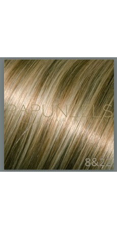 20 Gram 20" Hair Weave/Weft Colour # 8&22 Light Brown & Light Blonde Mix (Colour Flash)